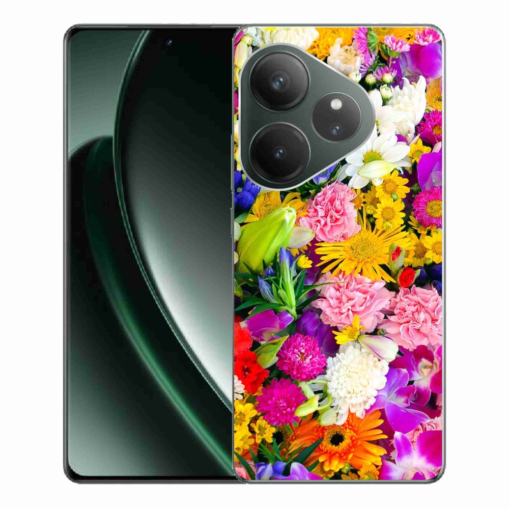 Zselés borítás mmCase a Realme GT 6 5G/GT 6T 5G számára - virág 12
