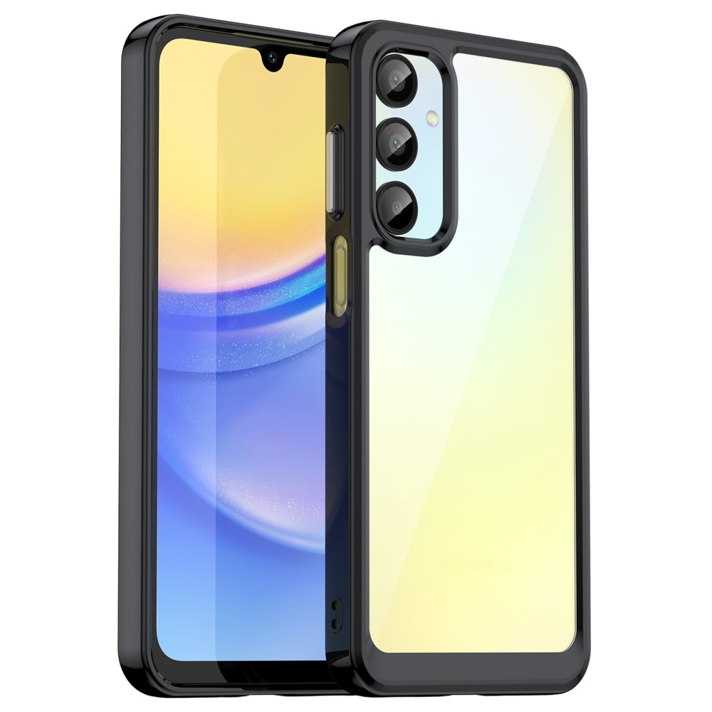 Gél tok fix hátlappal Samsung Galaxy A16 4G/5G készülékhez - fekete