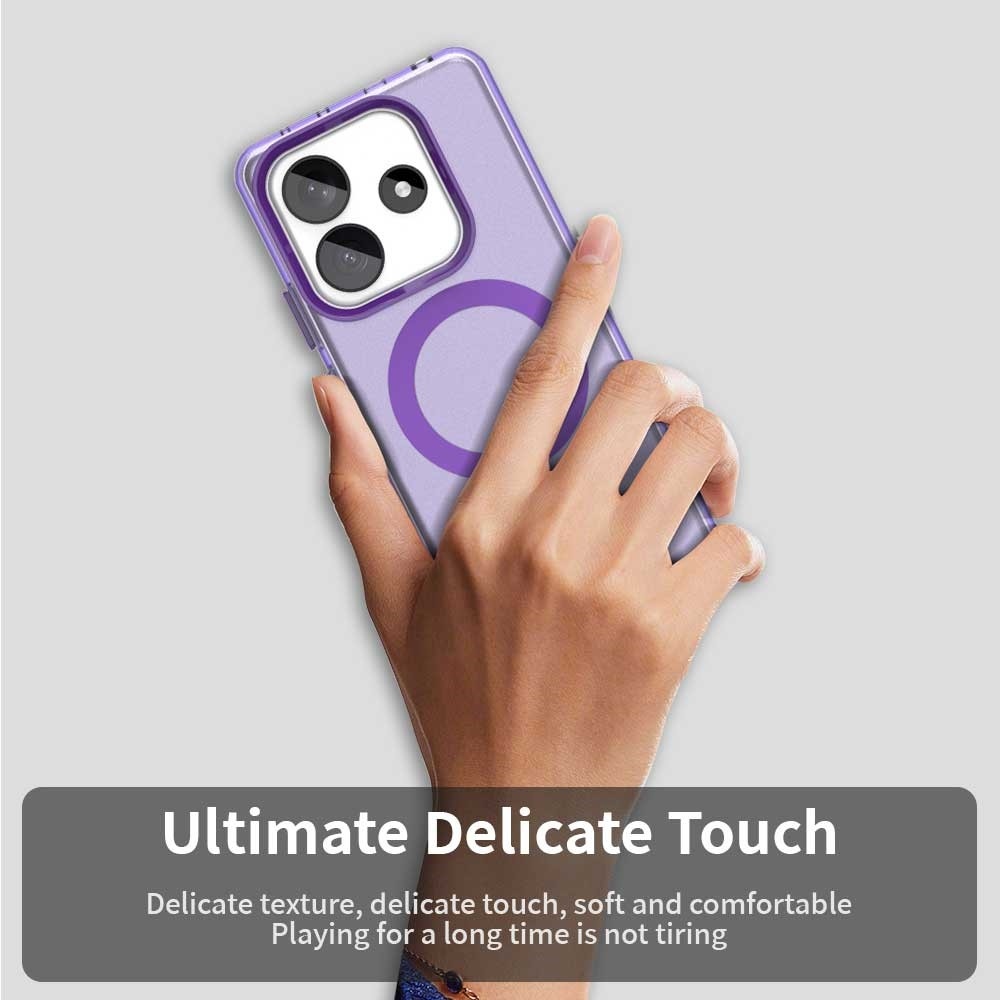 Candy zselés tok MagSafe-val Xiaomi Redmi Note 14 5G - lila
