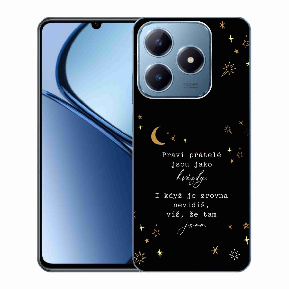 Gél borító mmCase a Realme C63 készülékhez - idézem 6 fekete háttér