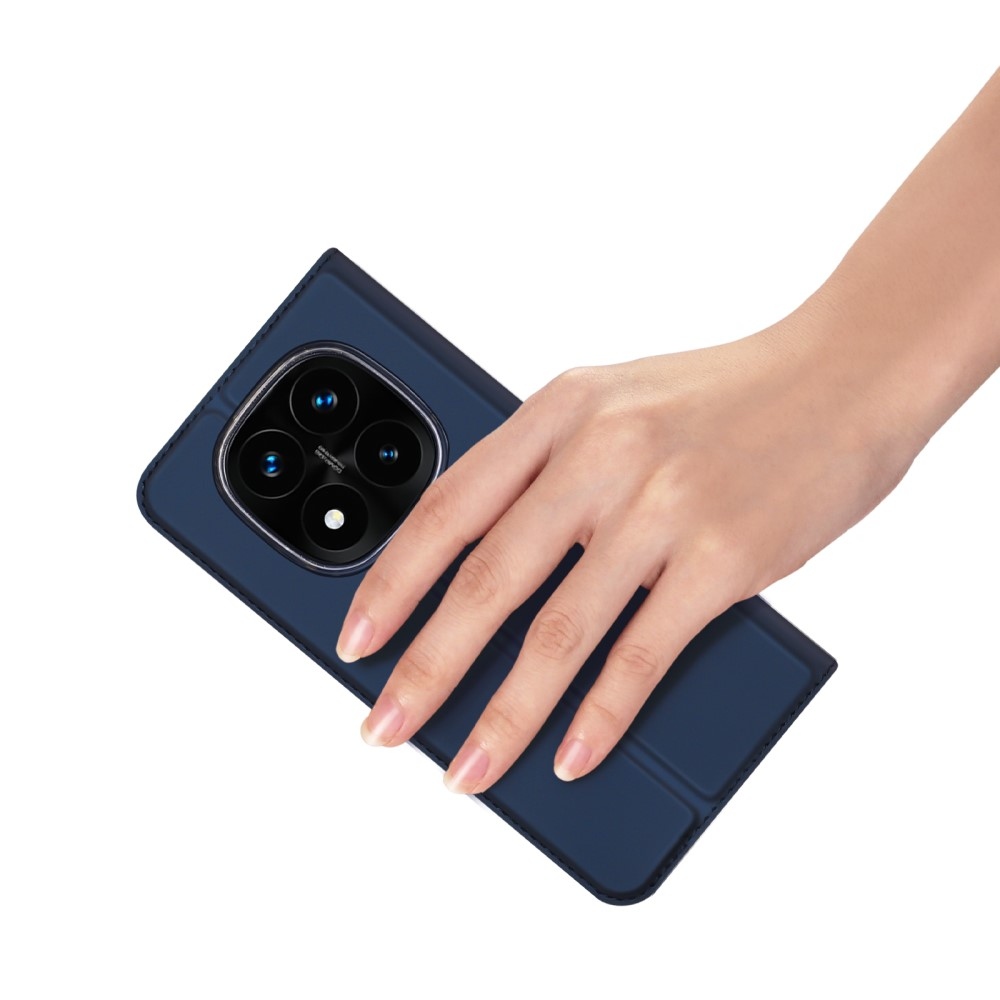 DUX könyvtáska Xiaomi Redmi Note 14 Pro+ 5G - sötétkék színben