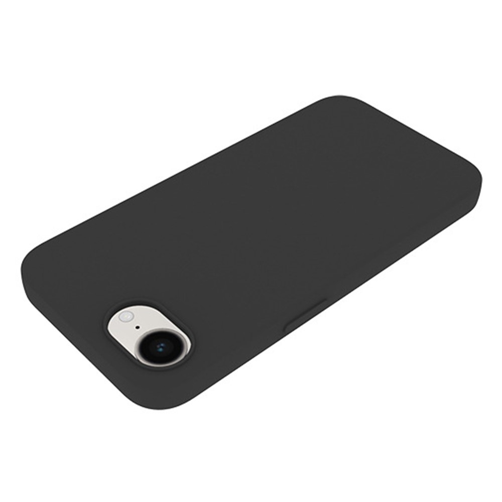 Matt zselés tok iPhone 16e készülékhez - fekete