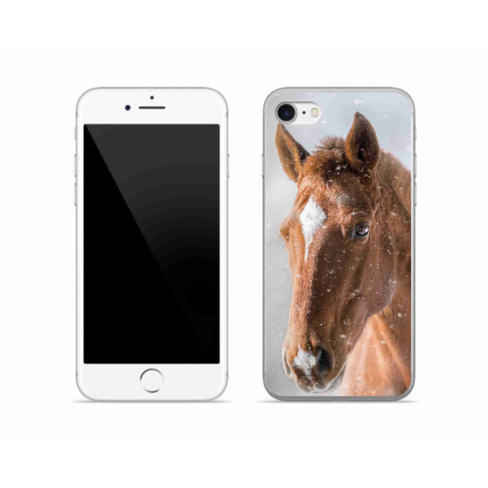 Zselés borítás mmCase iPhone SE (2020) - barna ló 2