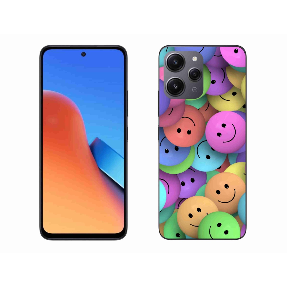 Gél borító mmCase a Xiaomi Redmi 12-hez - színes smiley-k