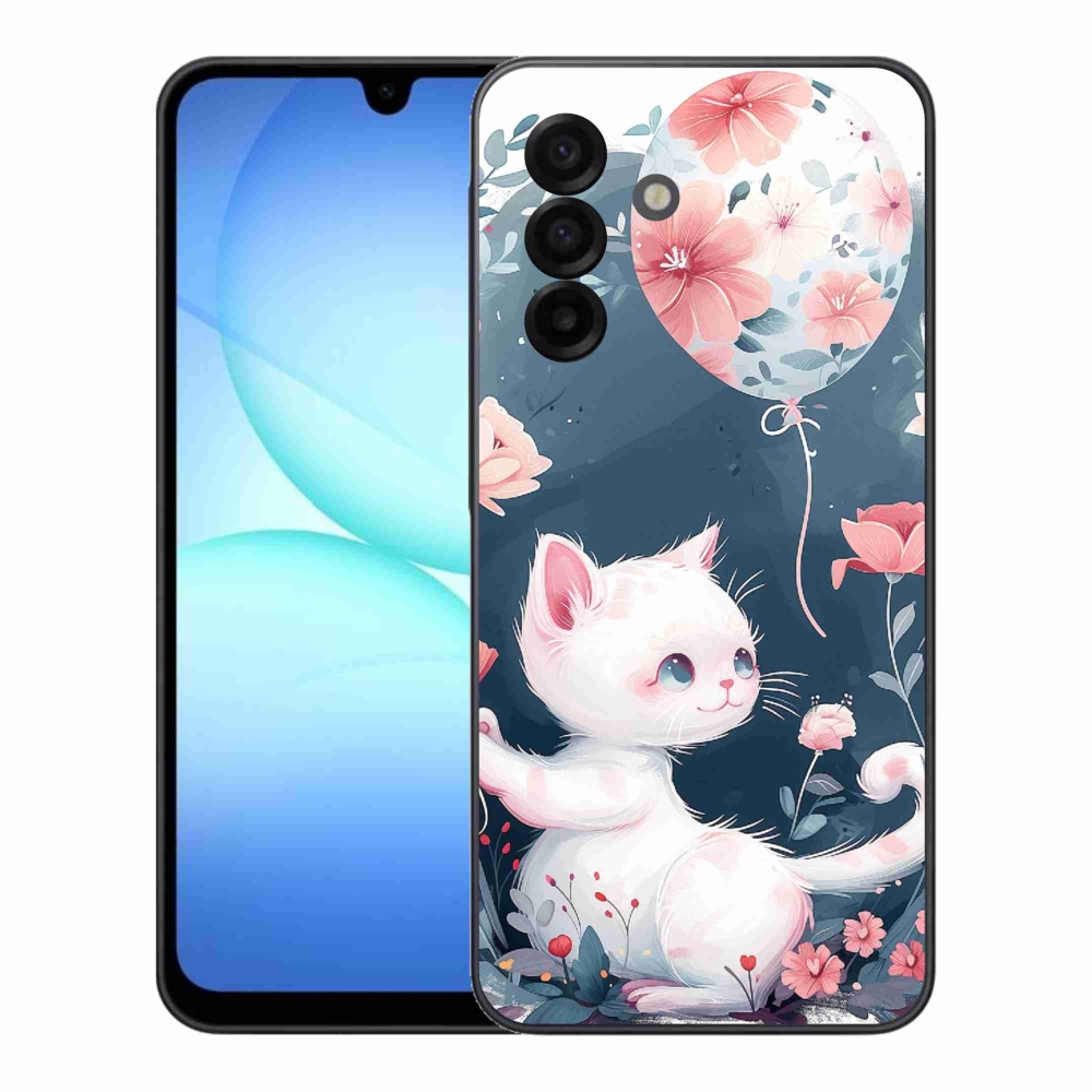 Gél borítás mmCase Samsung Galaxy A17 5G - cica lufival