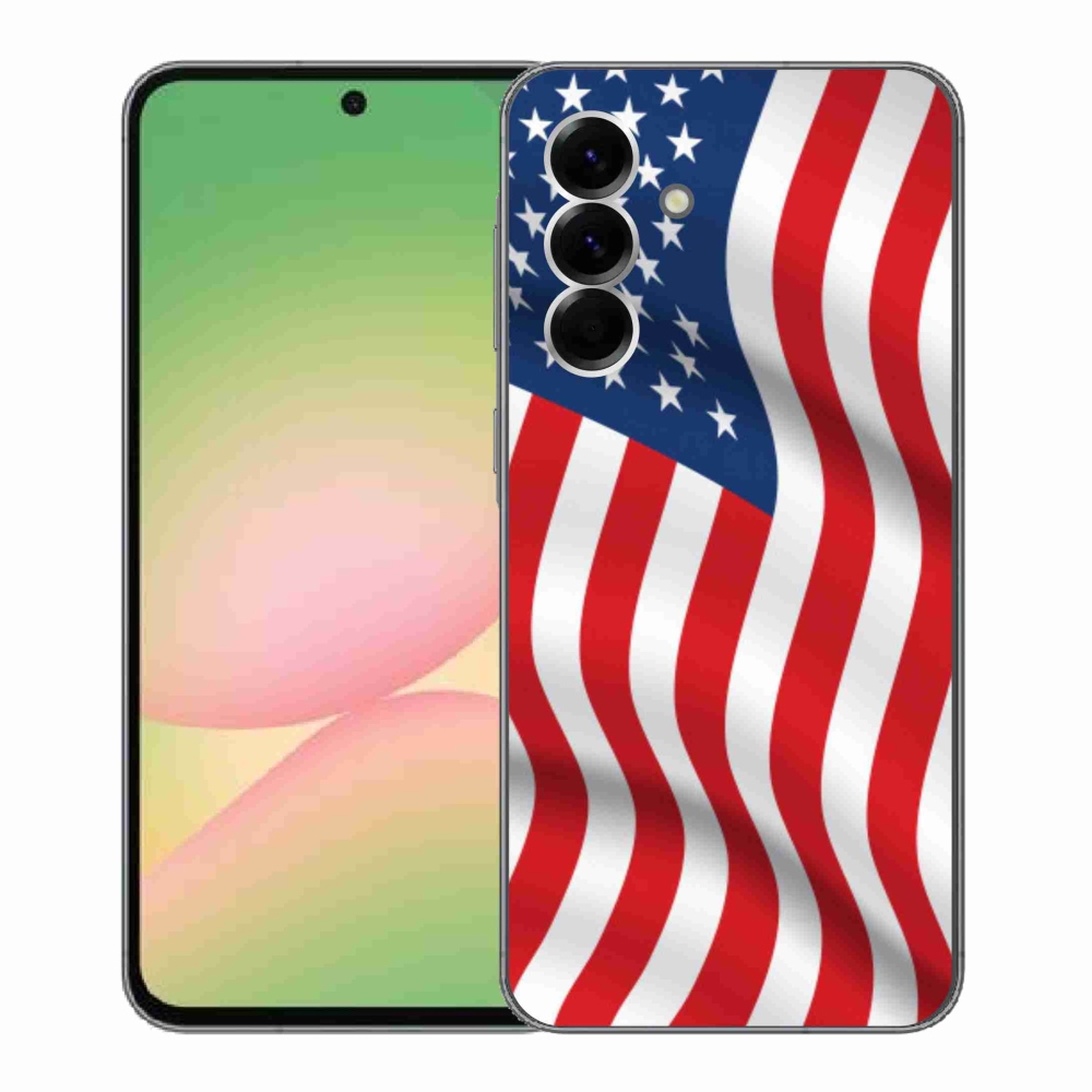 Gél borítás mmCase Samsung Galaxy A56 5G - amerikai zászlóhoz