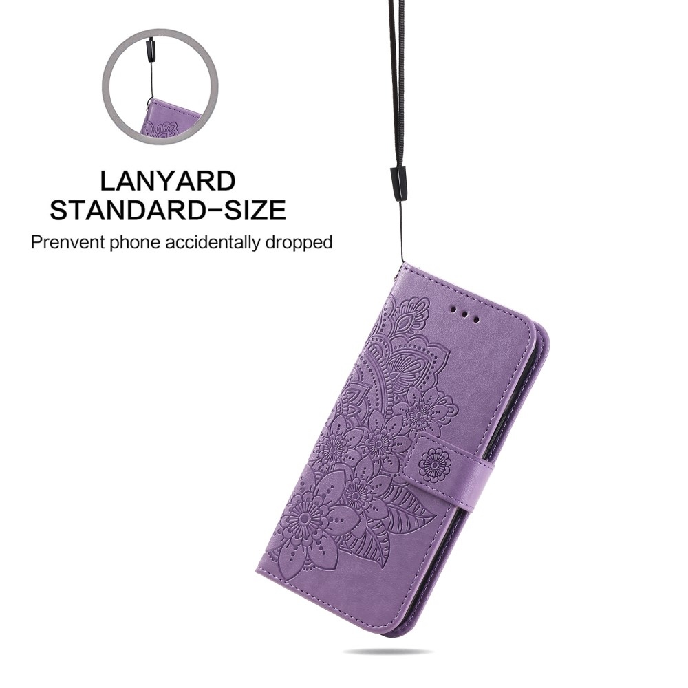 Mandala könyv tok a Vivo V50 Lite 4G/5G készülékhez - lila