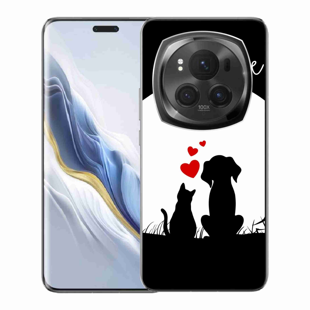 Gél tok mmCase a Honor Magic 6 Pro 5G számára - állatszerelem