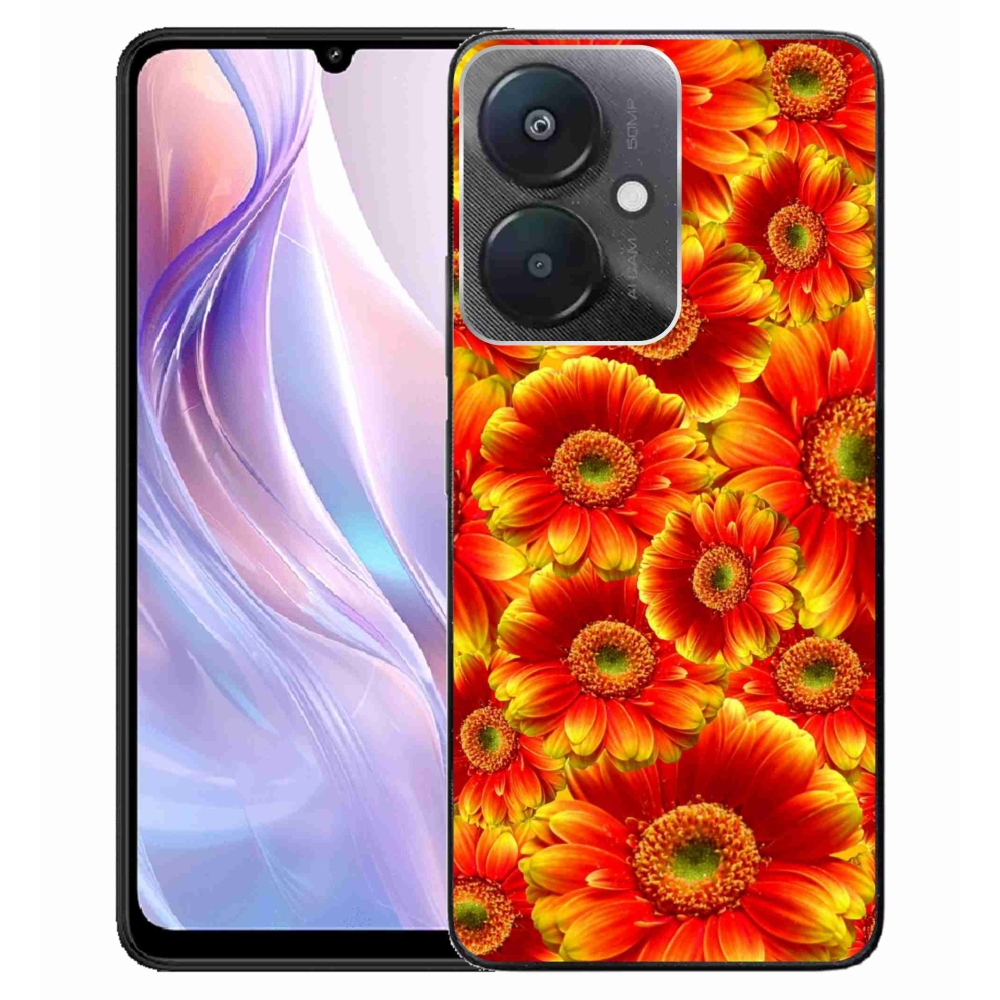 Gél borítás mmCase a Xiaomi Redmi 13C 5G-hez - gerbera 1
