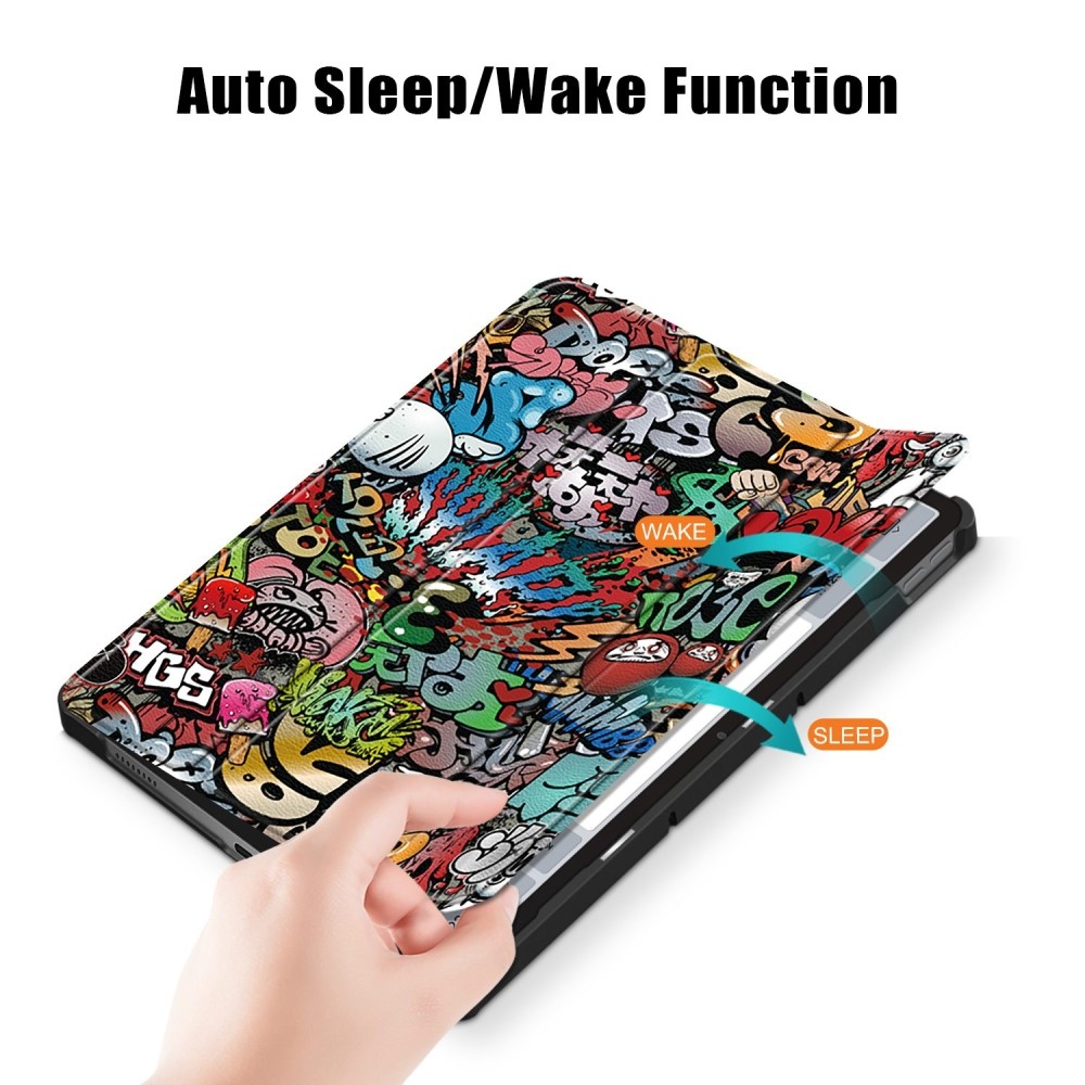 Patte intelligens záró tok Lenovo Tab P11 (2. Gen) - graffiti