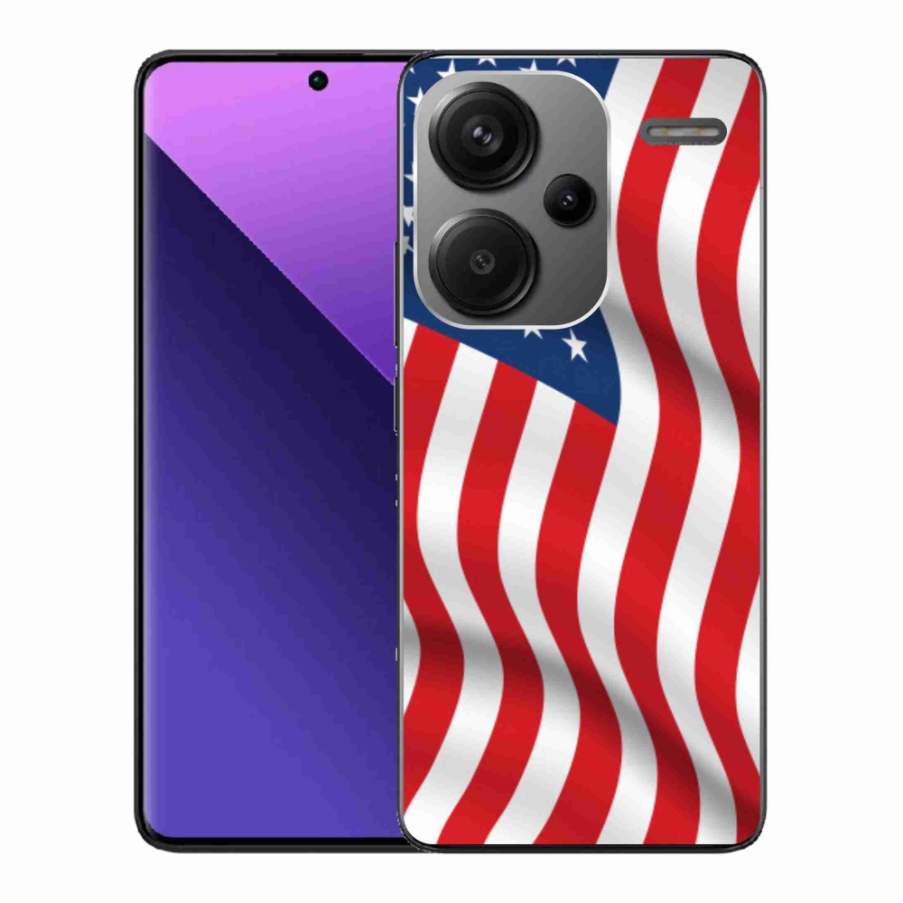 Gél borítás mmCase a Xiaomi Redmi Note 13 Pro+ 5G - amerikai zászlóhoz
