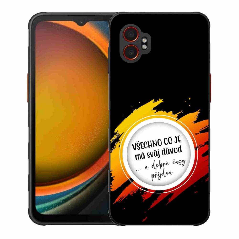 Gél borítás mmCase Samsung Galaxy Xcover 7 Pro - idézet 3 fekete háttér