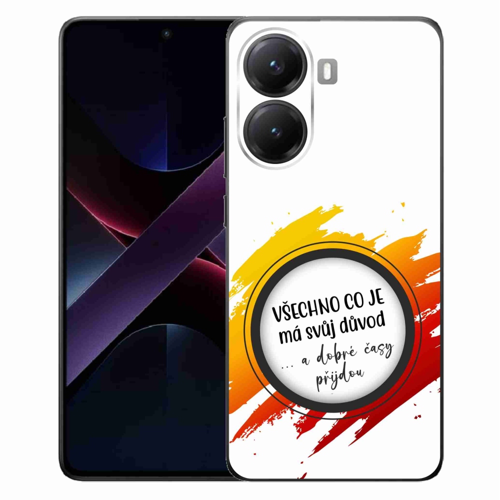 Gél borítás mmCase a Xiaomi Poco X7 Pro 5G számára - idézet 3 fehér háttér