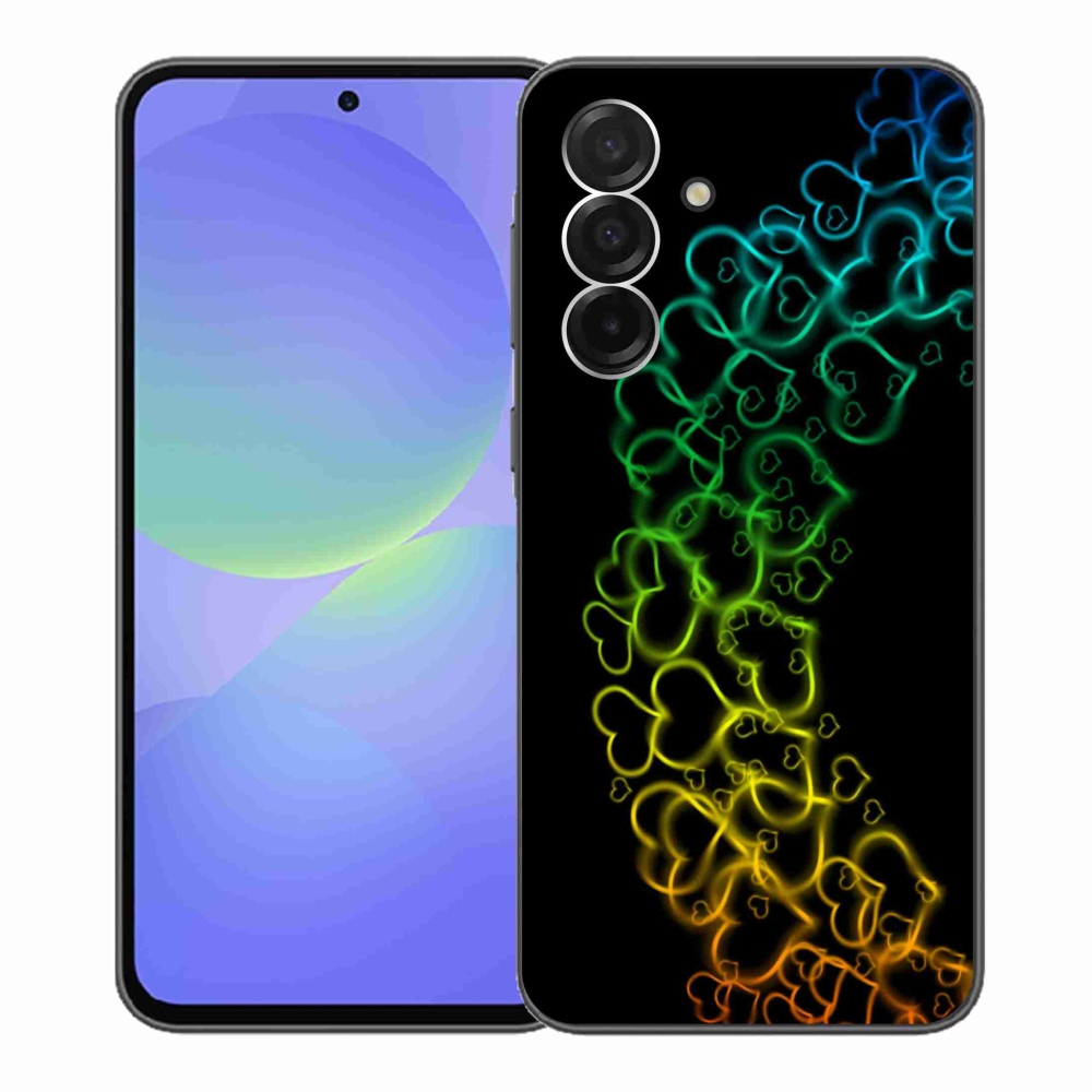 Zselés borítás mmCase Samsung Galaxy A36 5G - színes szívek