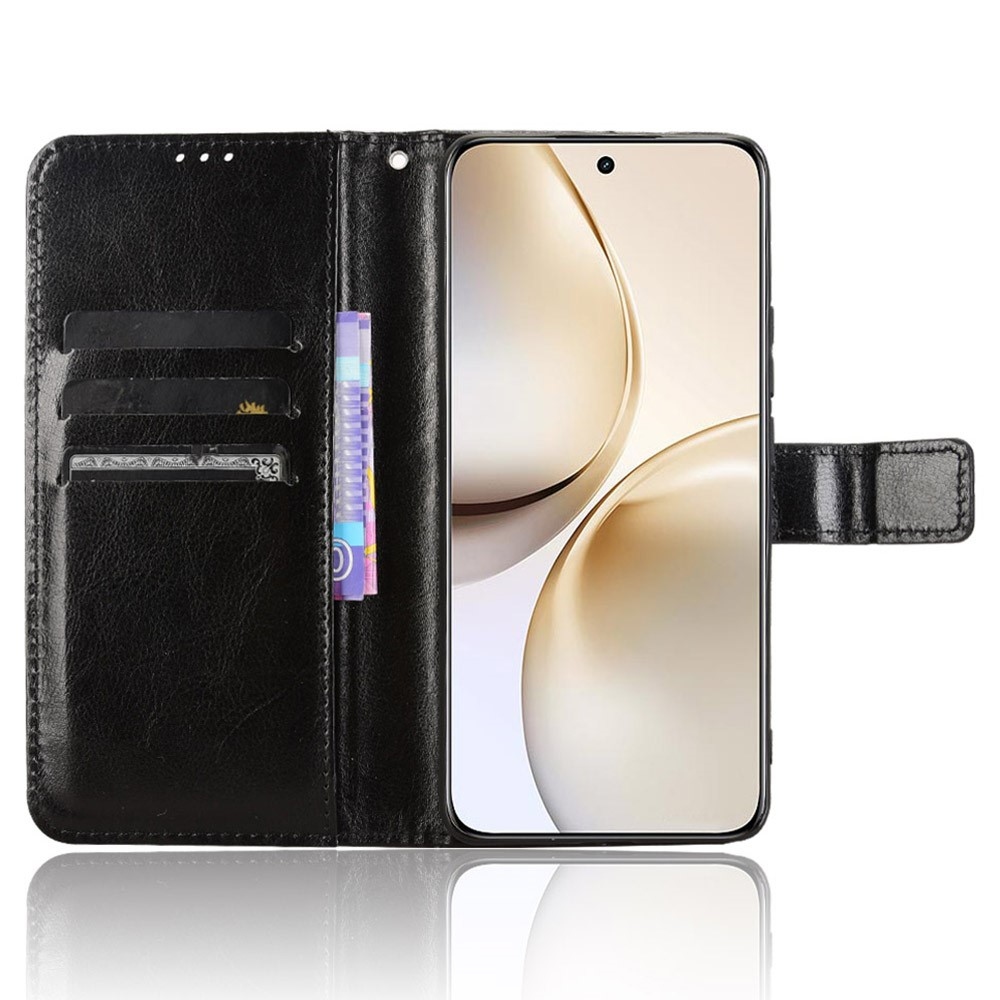 Őrült könyvtáska a Realme 14 Pro+ 5G számára - fekete