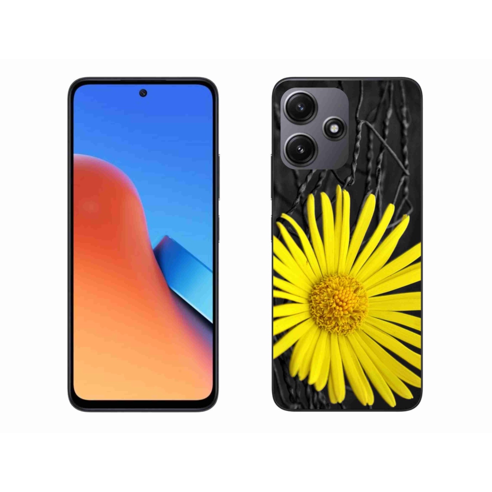 Gél borítás mmCase a Xiaomi Redmi 12 5G-hez - sárga virág
