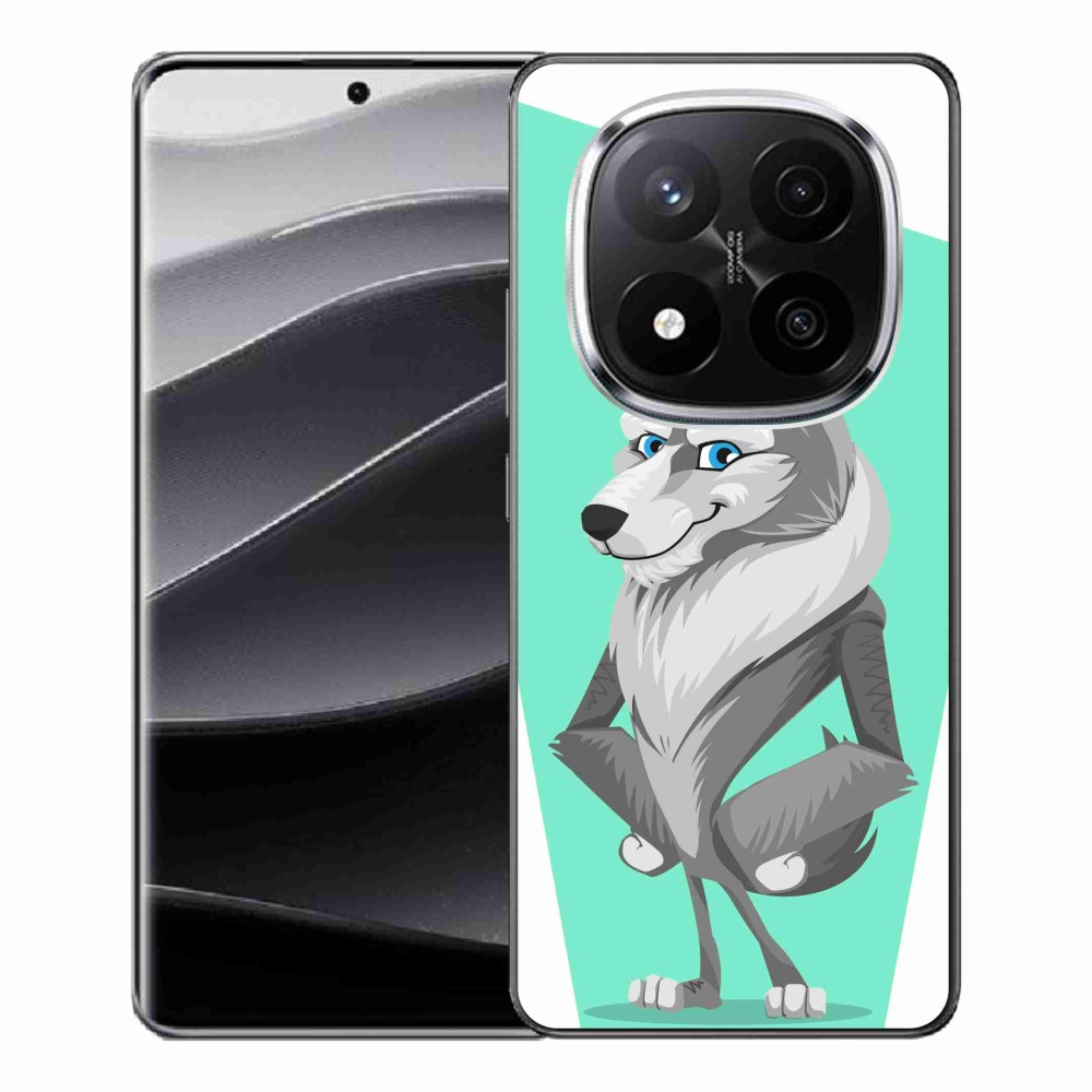 Gél borítás mmCase a Xiaomi Redmi Note 14 Pro+ 5G - rajzfilm farkashoz