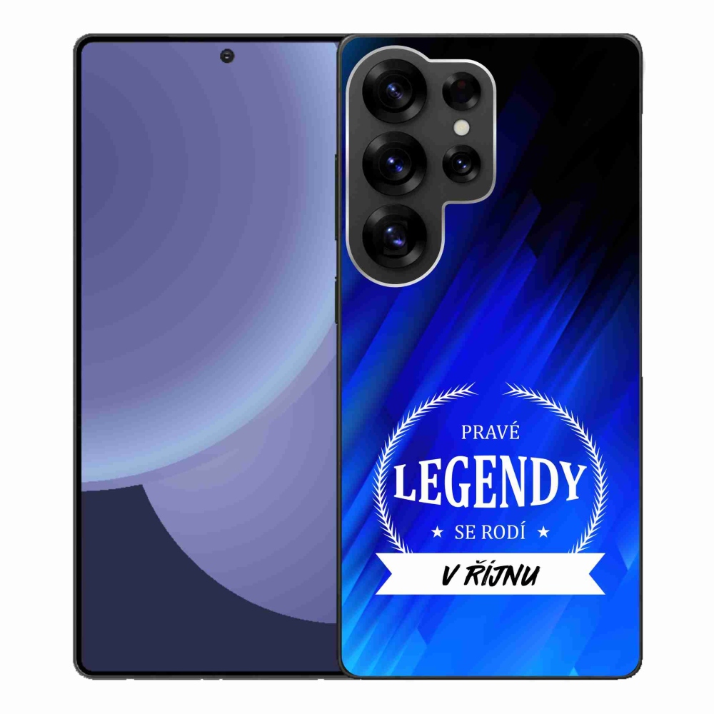 Gél borítás mmCase Samsung Galaxy S25 Ultra - Októberi legendák kék háttérrel