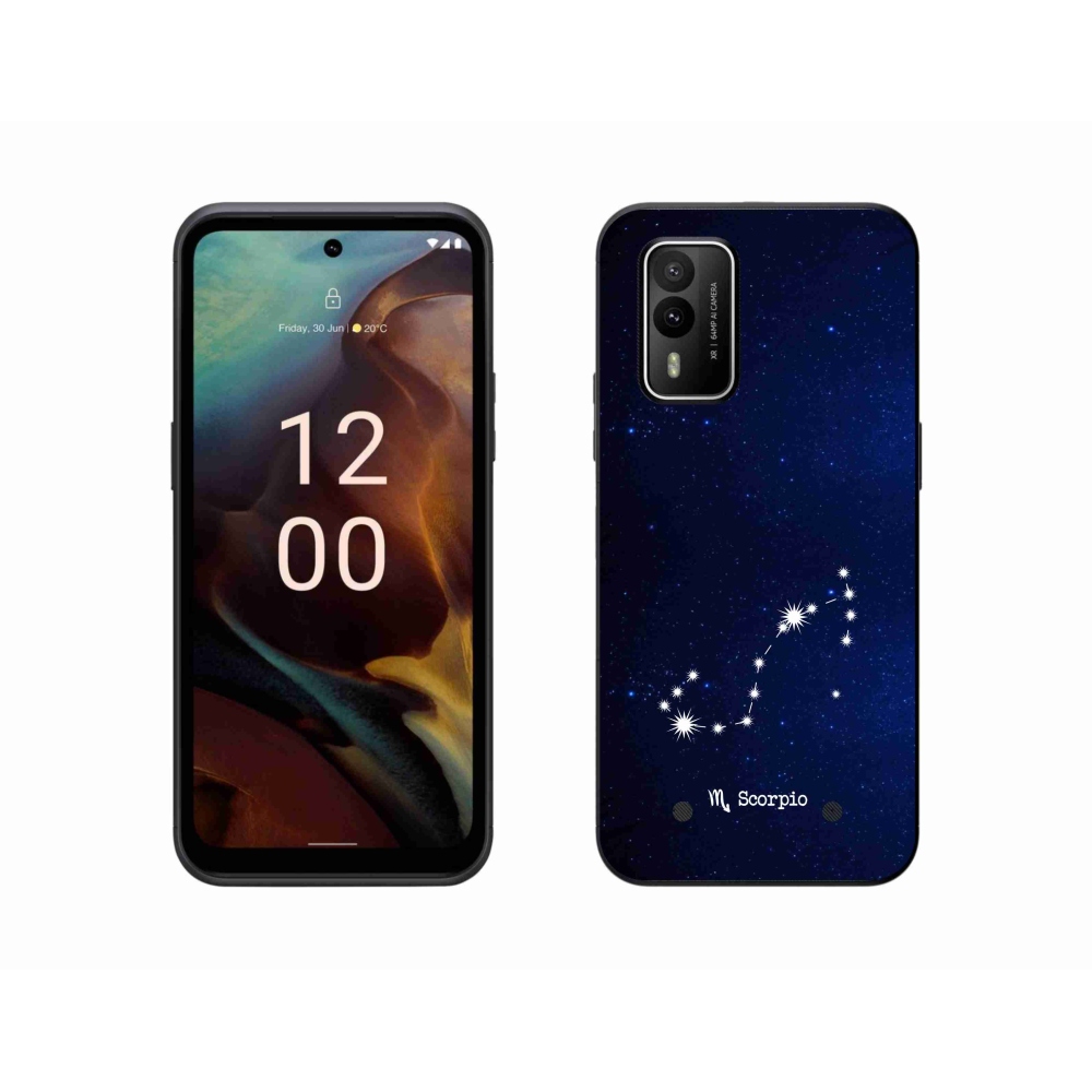 Zselés borítás mmCase a Nokia XR21 készülékhez - Skorpió csillagkép