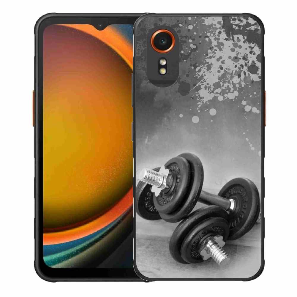 Gél borítás mmCase Samsung Galaxy Xcover 7 készülékhez - súlyzók 1