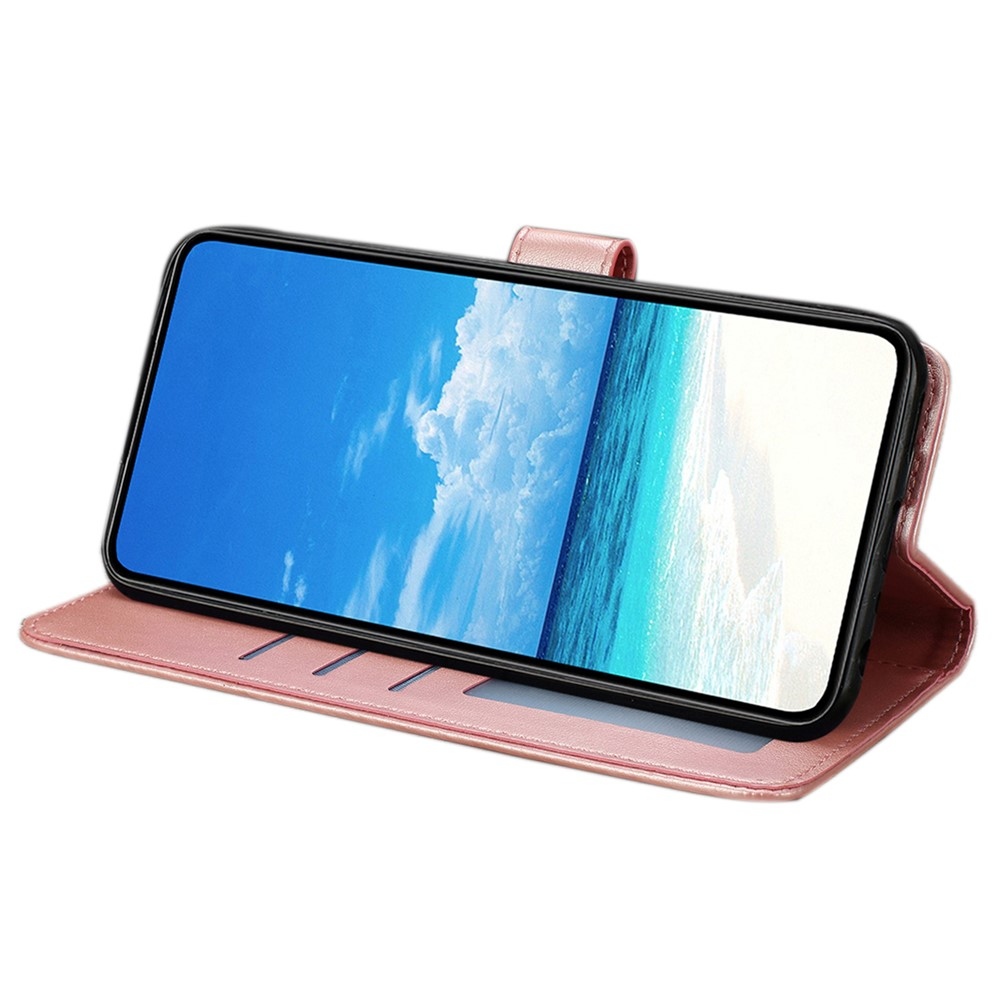 Virágos pillangó könyvtáska Google Pixel 10 Pro XL/Pixel 9 Pro XL - rózsaarany