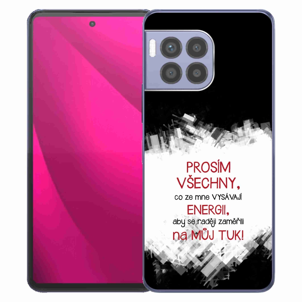 Zselés borító mmCase a T-Mobile T Phone 2 Pro telefonhoz - vicces szöveg 1 piros