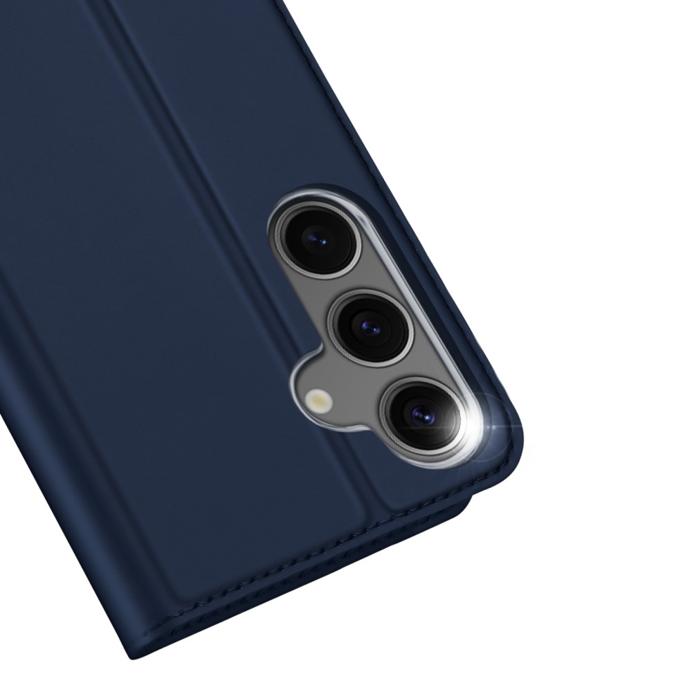 DUX könyvtáska Samsung Galaxy S25 készülékhez - sötétkék