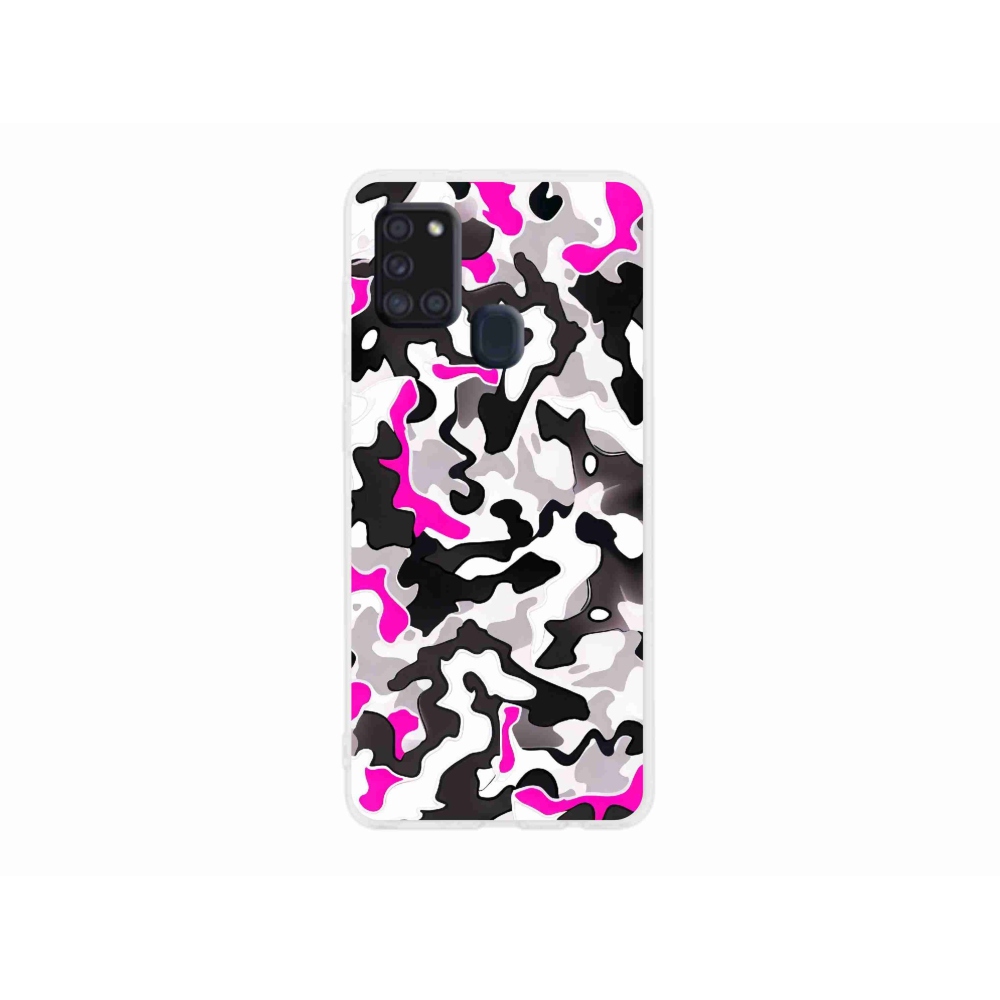 Zselés borítás mmCase Samsung Galaxy A21s készülékhez - terepszínű minta 5