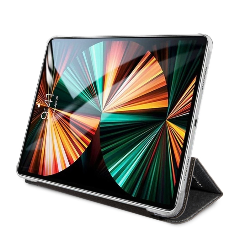 Karl Lagerfeld és Choupette Head Saffiano tok iPad Pro 12.9 (2021/2022) ezüst színűre