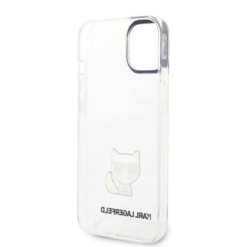 Karl Lagerfeld Choupette logós hátlap iPhone 14 Plus készülékhez átlátszó