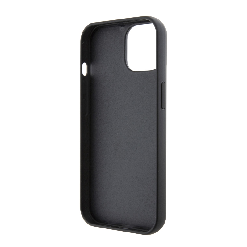 Karl Lagerfeld Fixed Glitter Metal Ikonik hátlap iPhone 15-hez Fekete