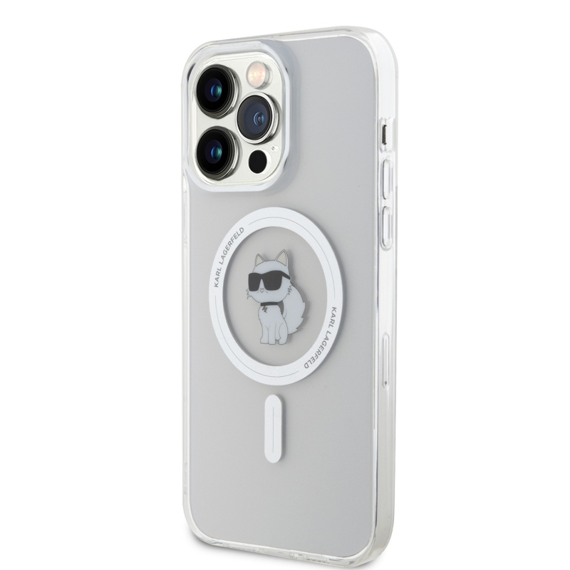 Karl Lagerfeld IML Choupette MagSafe MagSafe hátlap iPhone 15 Pro Max készülékhez átlátszó