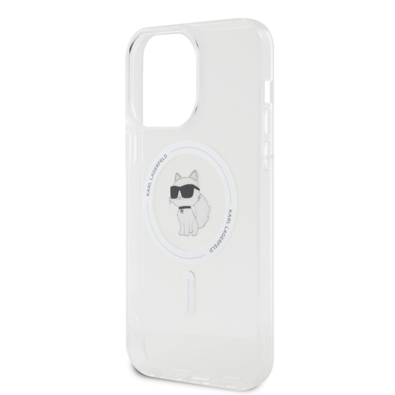 Karl Lagerfeld IML Choupette MagSafe MagSafe hátlap iPhone 15 Pro Max készülékhez átlátszó