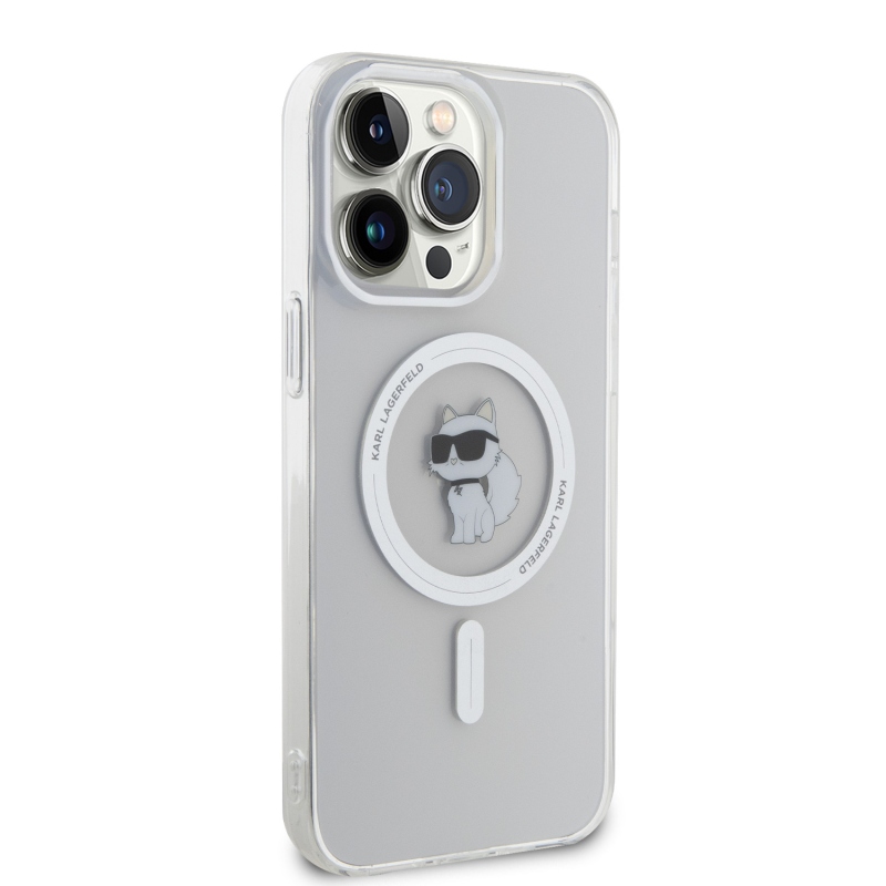 Karl Lagerfeld IML Choupette MagSafe MagSafe hátlap iPhone 15 Pro Max készülékhez átlátszó