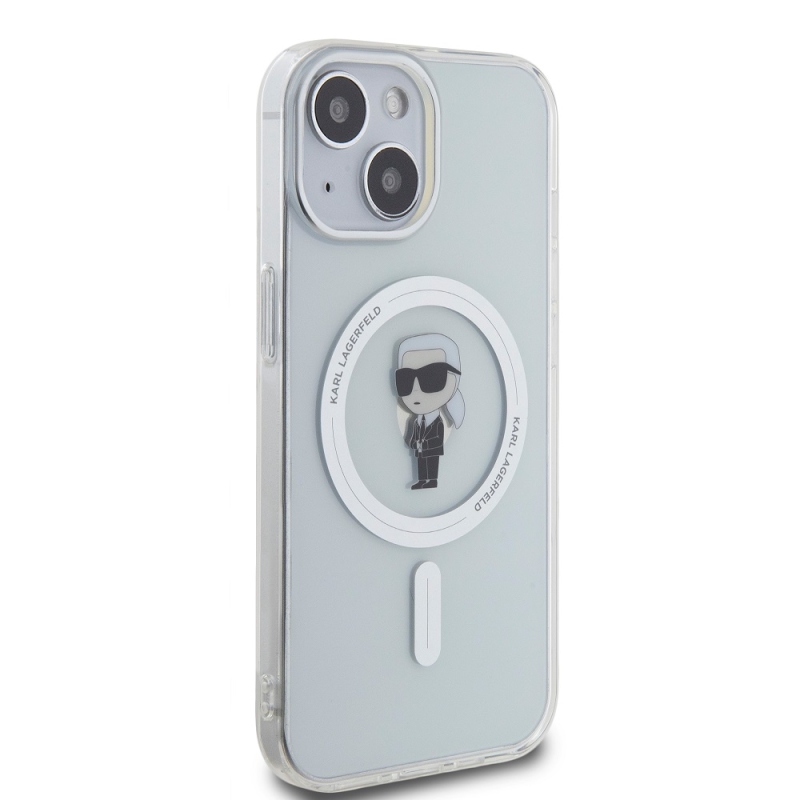 Karl Lagerfeld IML IML Ikonik MagSafe hátlap iPhone 15 készülékhez - átlátszó