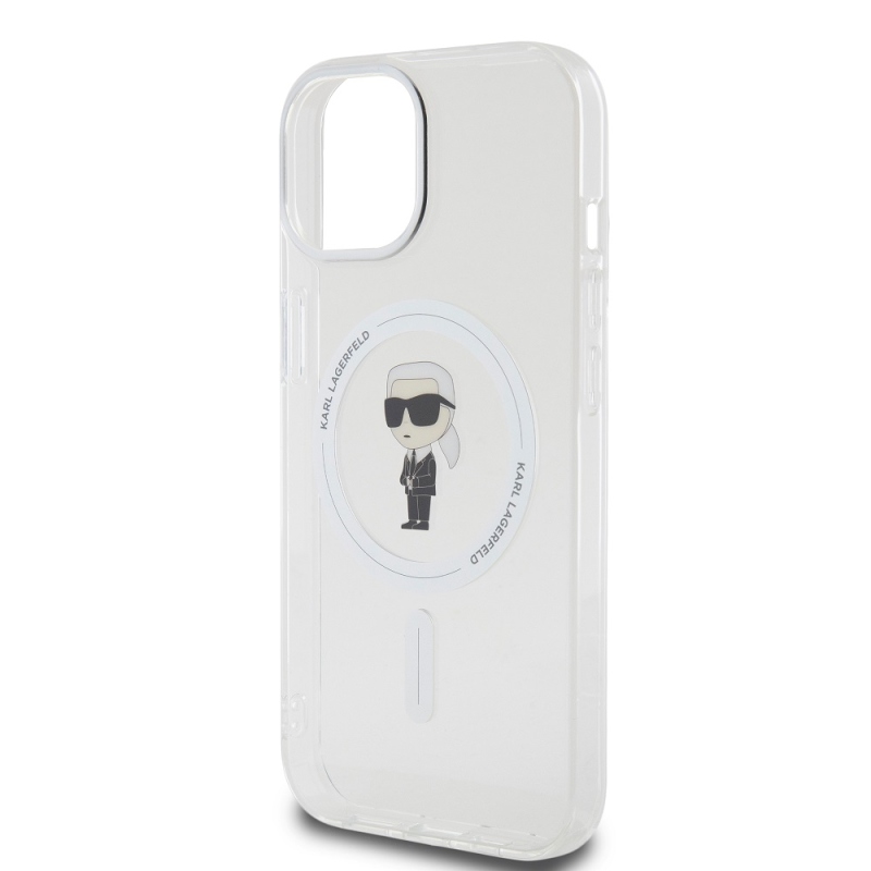 Karl Lagerfeld IML IML Ikonik MagSafe hátlap iPhone 15 készülékhez - átlátszó