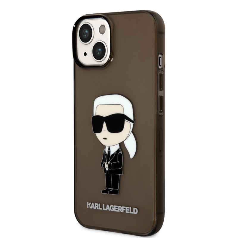Karl Lagerfeld IML IML Ikonik NFT hátlap iPhone 14 Plus fekete színhez