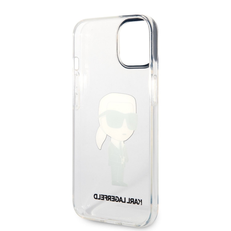 Karl Lagerfeld IML IML Ikonik NFT hátlap iPhone 14 Plus átlátszó borításhoz