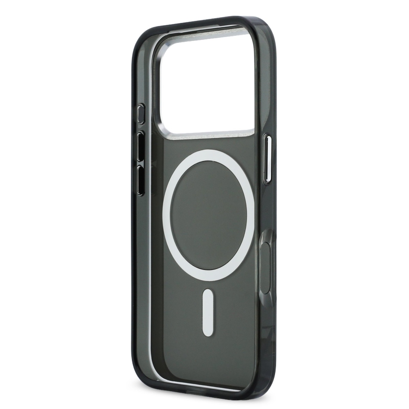 Karl Lagerfeld IML K&CH Heads logós MagSafe hátlap iPhone 17 Pro Max készülékhez, fekete