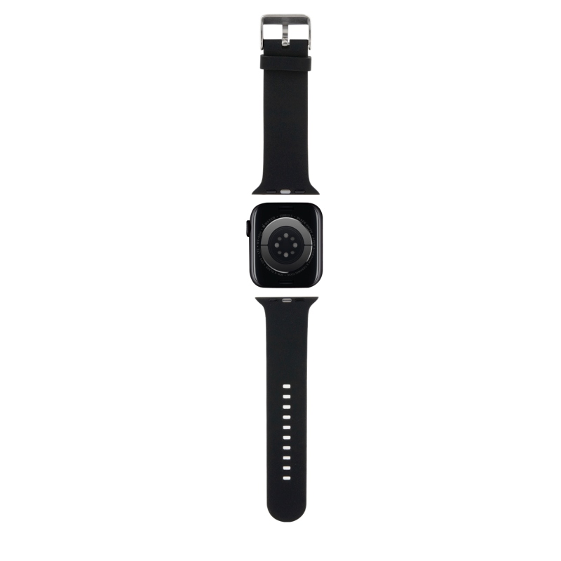 Karl Lagerfeld Karl Head Karl Head NFT szíj Apple Watch 42/44/45/49 órához Fekete
