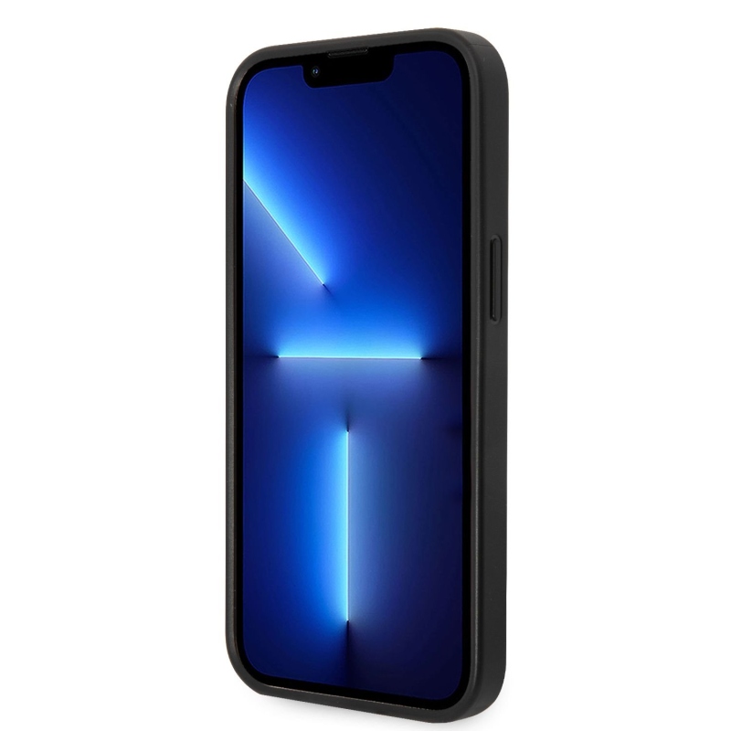 Karl Lagerfeld PU Saffiano Karl Head hátlap iPhone 14 Plus készülékhez fekete