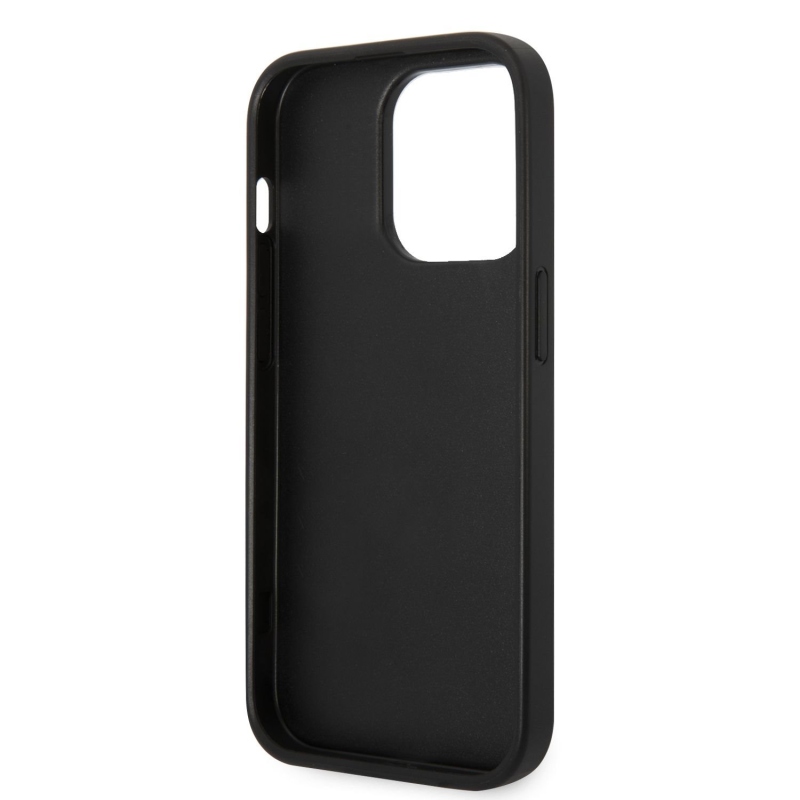 Karl Lagerfeld PU Saffiano Karl Head hátlap az iPhone 14 Pro Max készülékhez fekete