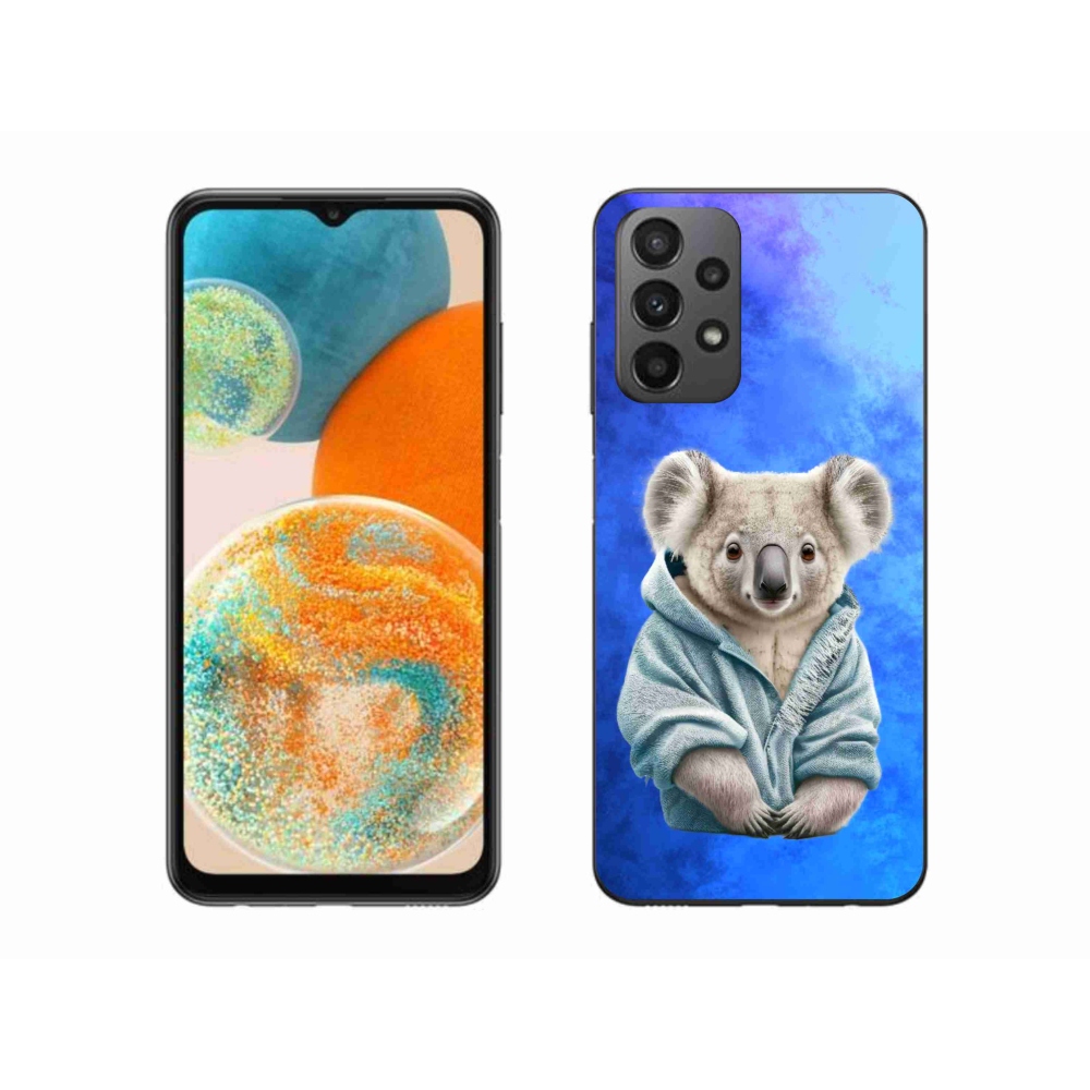 Zselés borítás mmCase Samsung Galaxy A23 4G/5G készülékhez - koala pulóverben