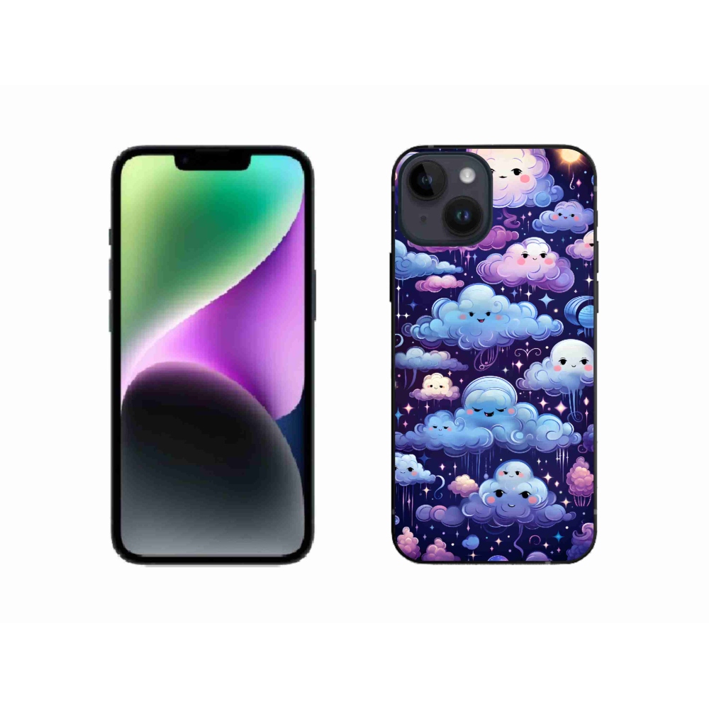 Gél borítás mmCase iPhone 14 készülékhez - felhők