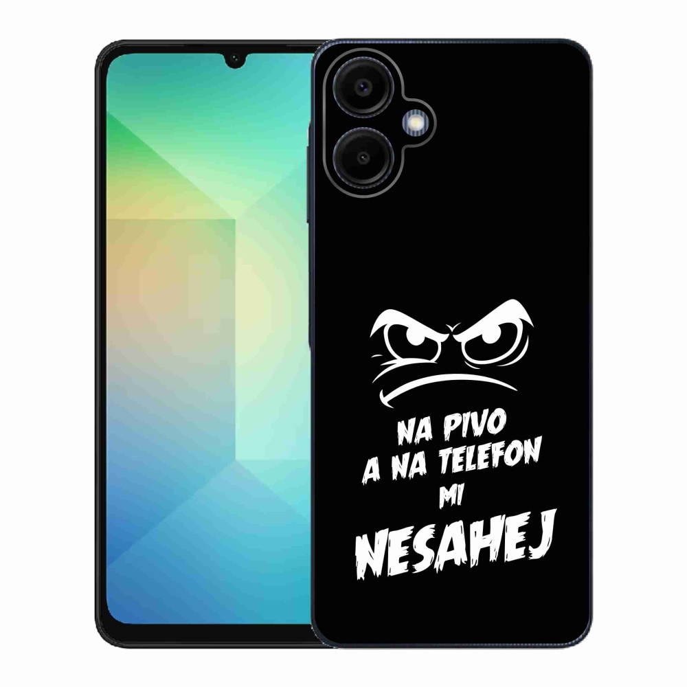 Gél borítás mmCase Samsung Galaxy A06 4G - sör motívum 2 fekete háttérrel