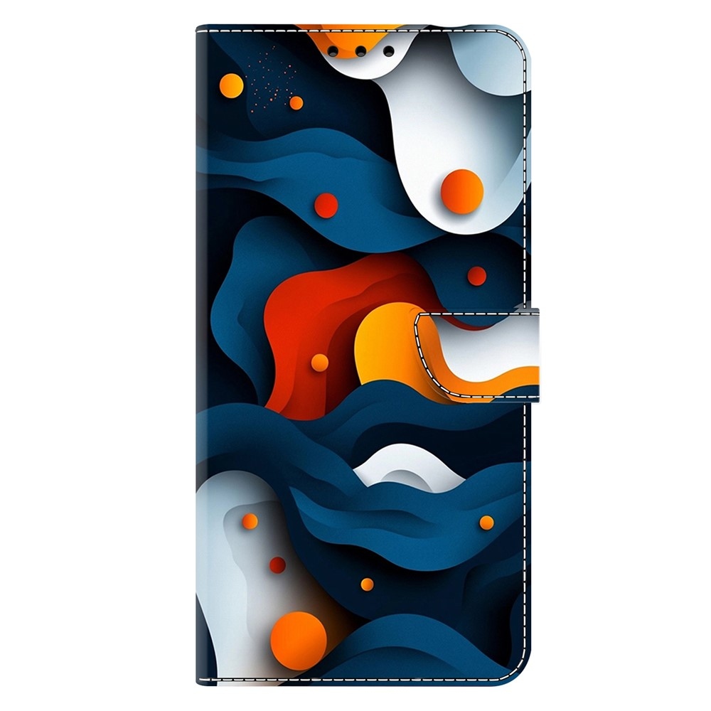 Firmly book tok Samsung Galaxy A17 5G/A26 5G - absztrakt mintás tok Samsung Galaxy A17 5G/A26 5G számára