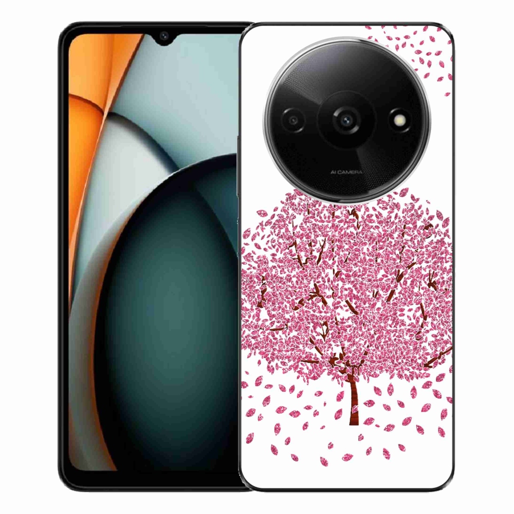 Gél borítás mmCase a Xiaomi Redmi A3-hoz - rajzfilmfa levelekkel