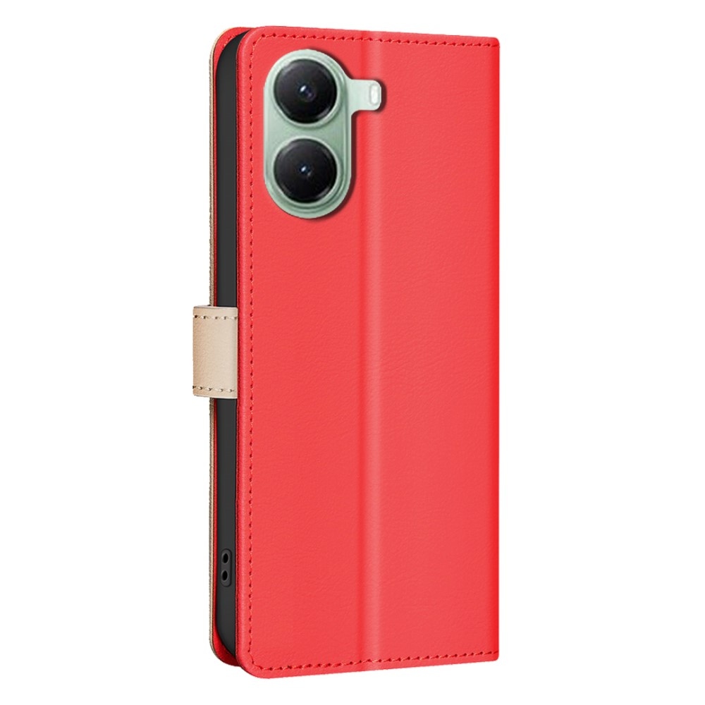 BNF DUO könyvtáska Xiaomi Poco X7 Pro 5G - piros