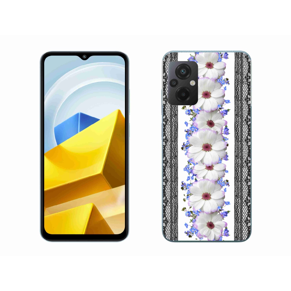 Gél borító mmCase a Xiaomi Poco M5 4G-hez - virágok 8