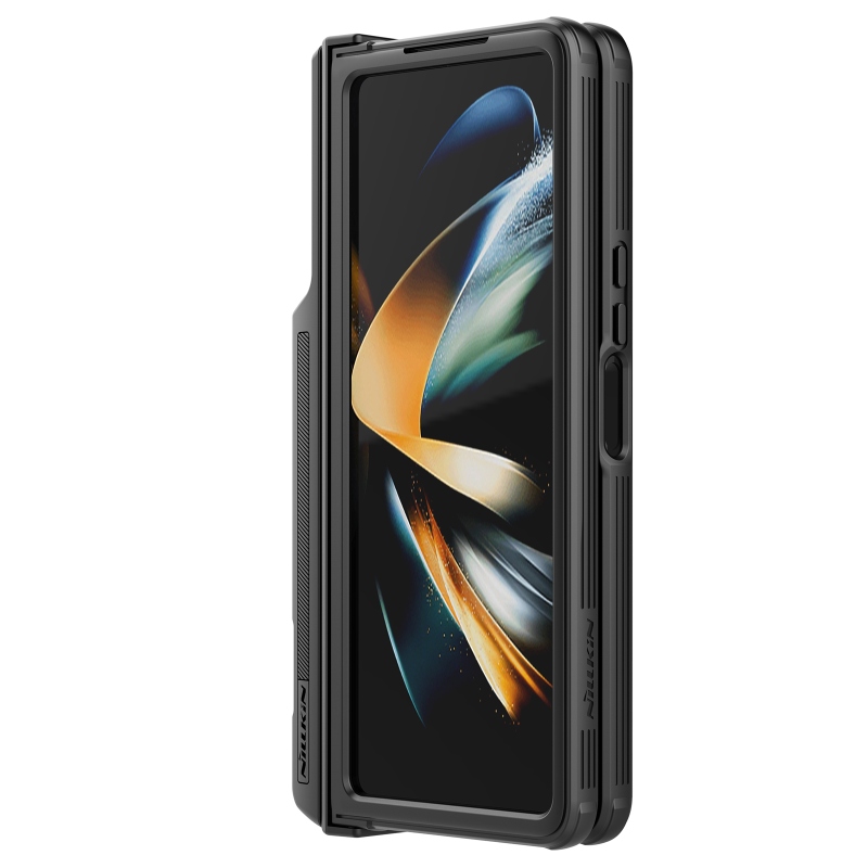 Nillkin CamShield PRO Slot+Stand Back Cover for Samsung Galaxy Z Fold 4 5G fekete